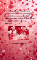 Malbuch Happy Valentins´Day in Deu/ Eng