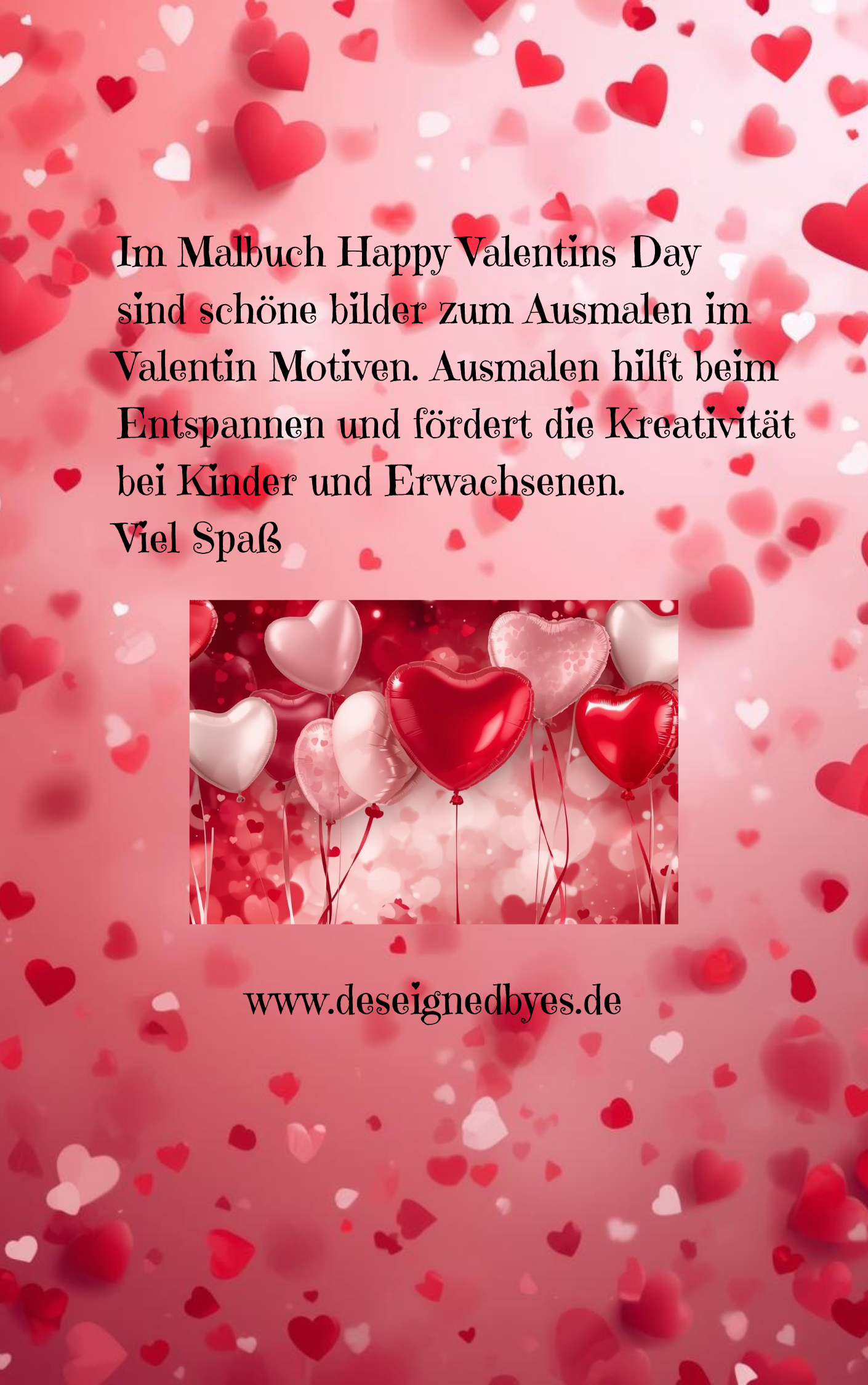 Malbuch Happy Valentins´Day in Deu/ Eng