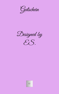 Designed by es. Gutschein