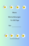 Tagebuch meiner Wertschätzungen für 365 Tage