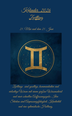 Sternzeichen Zwilling Kalender 2026