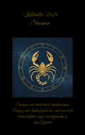 Kalender 2026  Skorpion