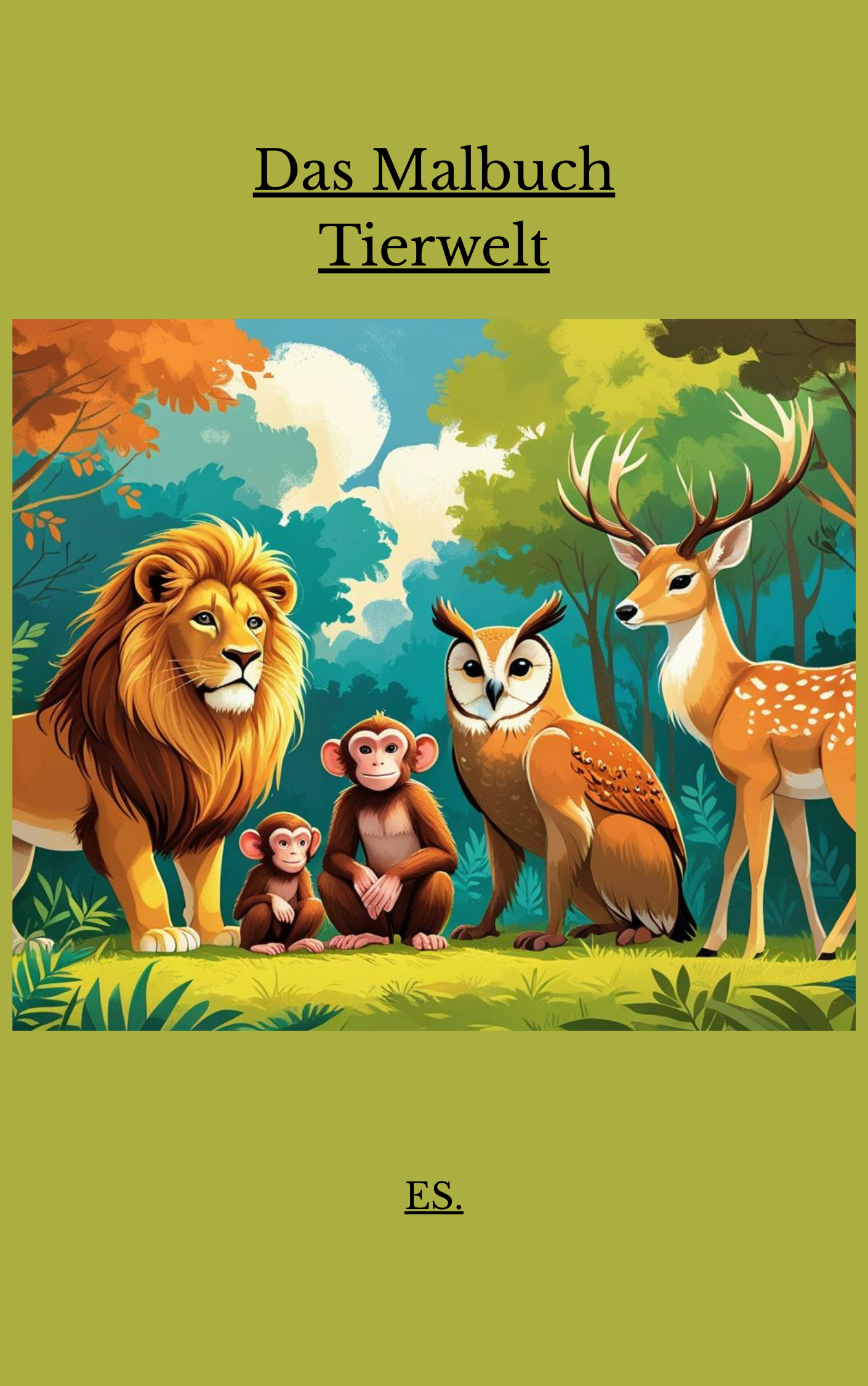 Das Malbuch Tierwelt