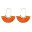 Mye1038 - Fan Shape Drop Hoop Earrings