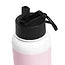 Stainless Steel Water Bottle with a Straw Lid Emmi und die Blumenelfe   rosa