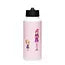Stainless Steel Water Bottle with a Straw Lid Emmi und die Blumenelfe   rosa