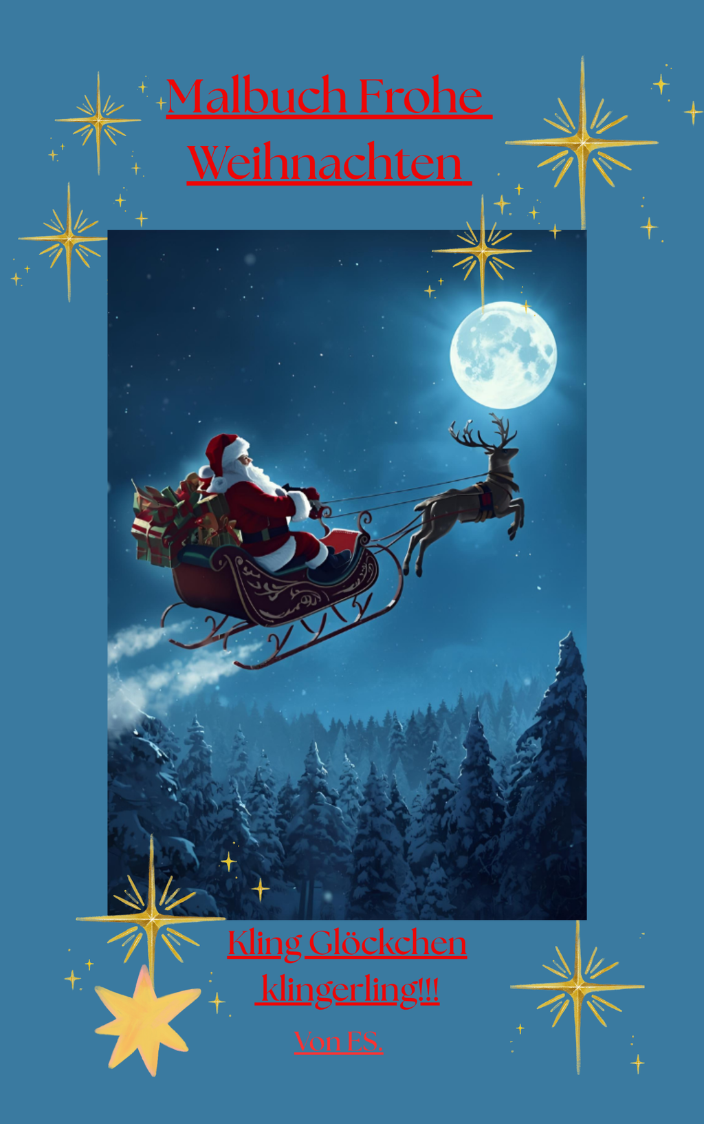 Malbuch Marry Christmas