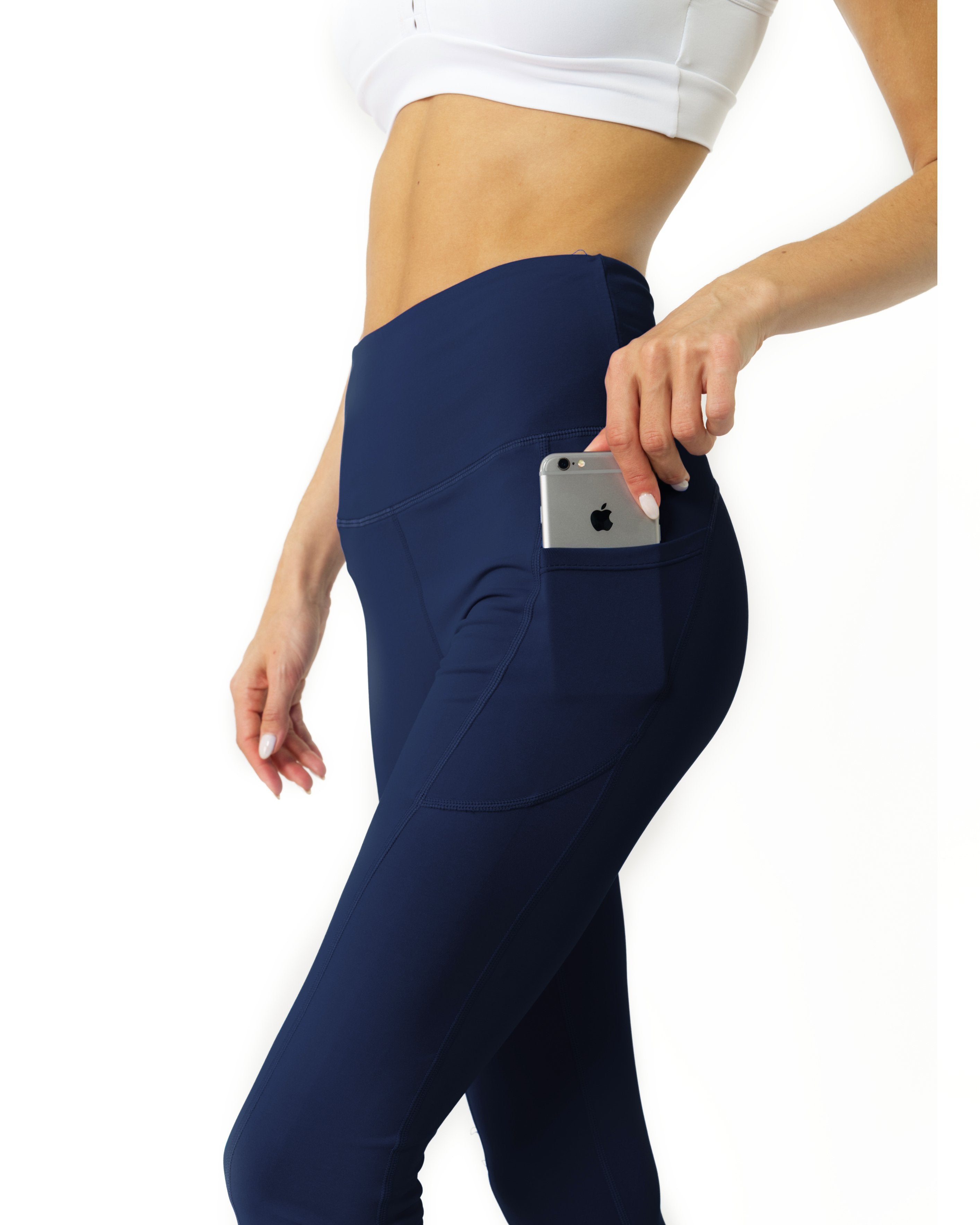 High Waisted Yoga Leggings - Navy Blue 36,99€
