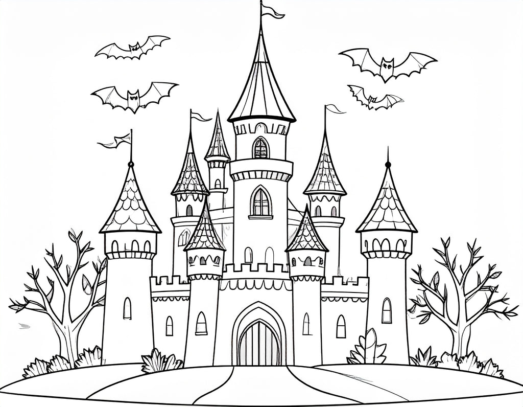 Malbuch Halloween Gruselig