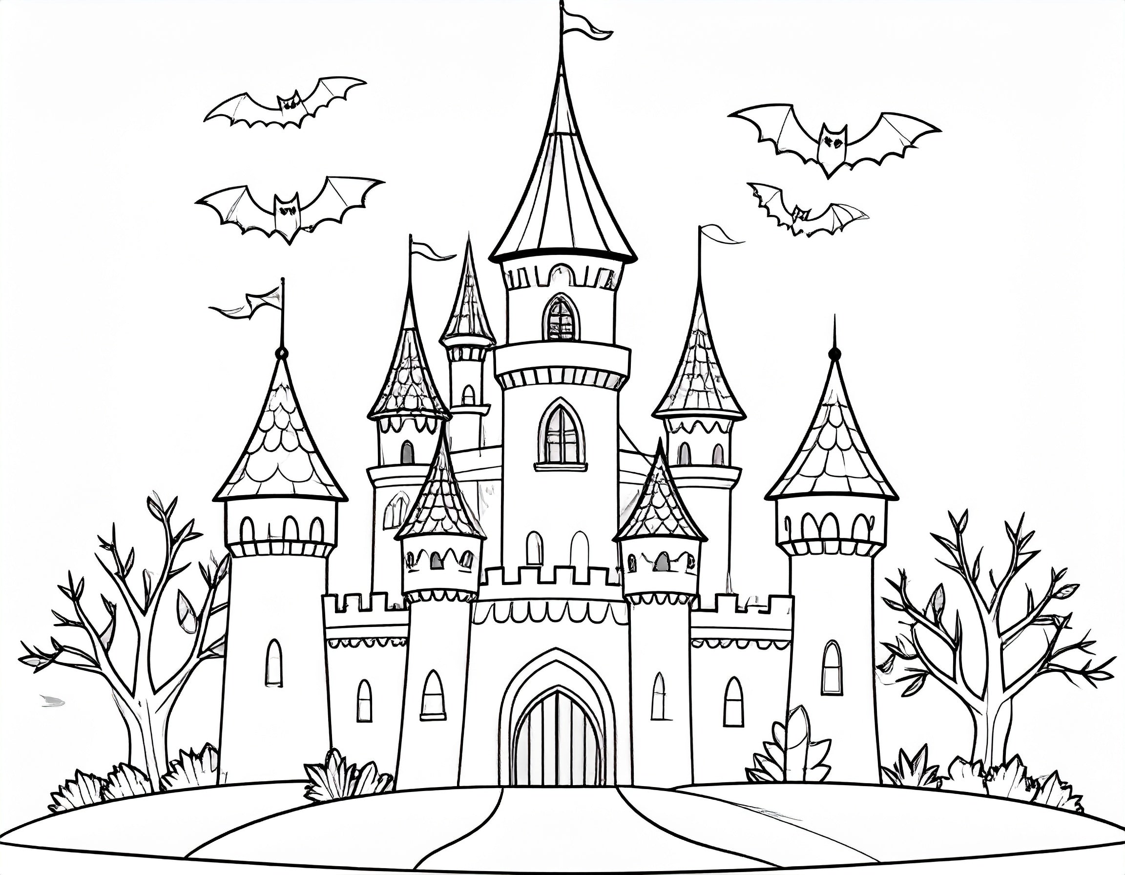 Malbuch Halloween Gruselig