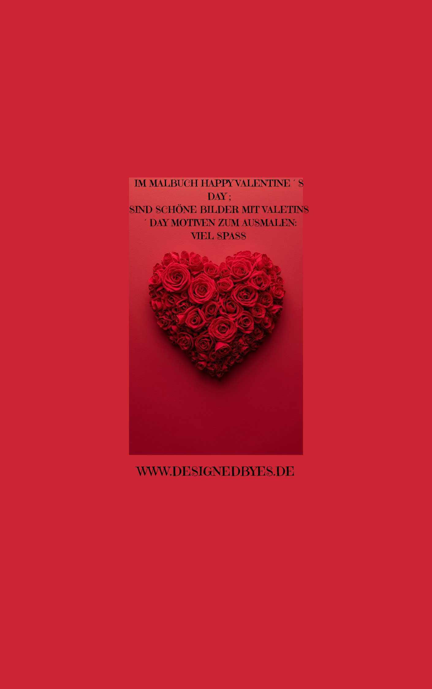 Malbuch Happy Valentines´Day 2 in Deu/ Eng