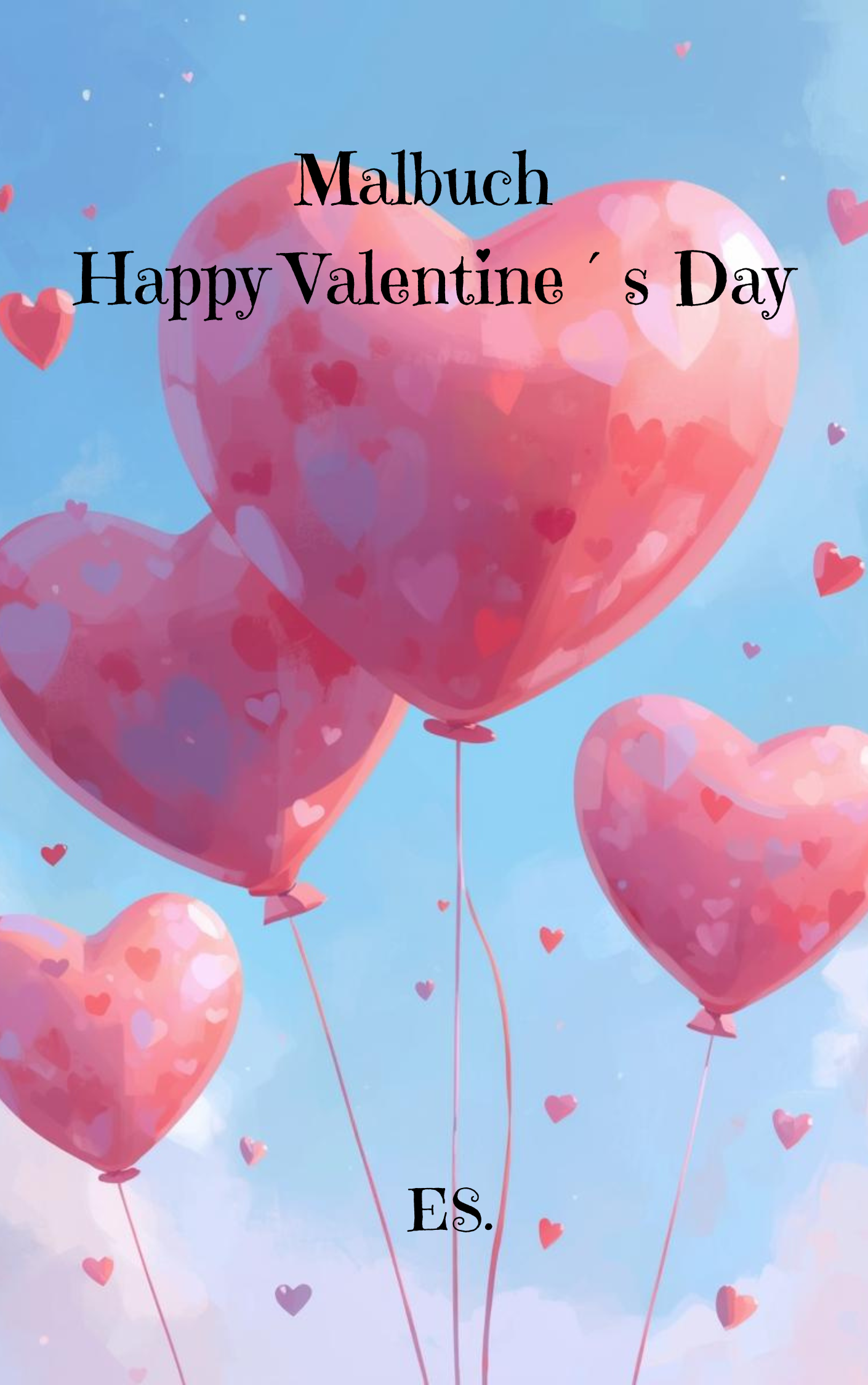 Malbuch Happy Valentins´Day in Deu/ Eng