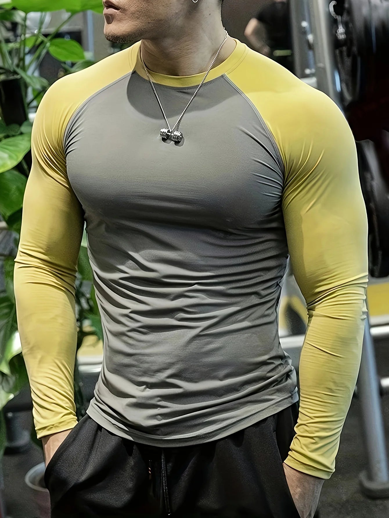 Men's Quick Drying Soccer and Basketball Tight Fitting Top, High Elasticity