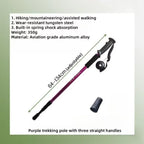Trekking Poles Shock Absorption Foldable Ultralight Hiking Pole Suitable for