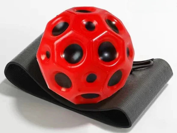 High Elastic Decompression Moon Stone Ball With Rebound Rope for Kids and