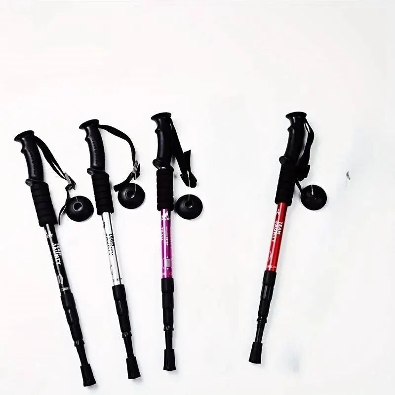 Trekking Poles Shock Absorption Foldable Ultralight Hiking Pole Suitable for