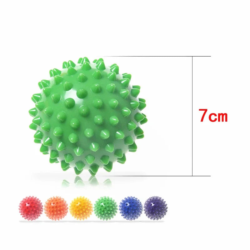 7cm Fitness Physiotherapy PVC Ball Hard Spiked Massage Ball Relieve Plantar