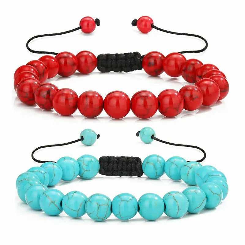 Multiple Style 8mm Natural Tiger Eyes Lava Rock Protection HANDMADE Bracelet