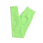 NCLAGEN Impact Leggings Women Seamless Sports Yoga Pants Low Ribbed Band Gym