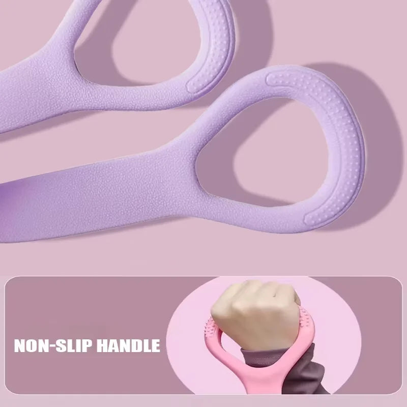 8 Fitness Workout Resistance Band Arm Back Shoulder Exercise Elastic Training