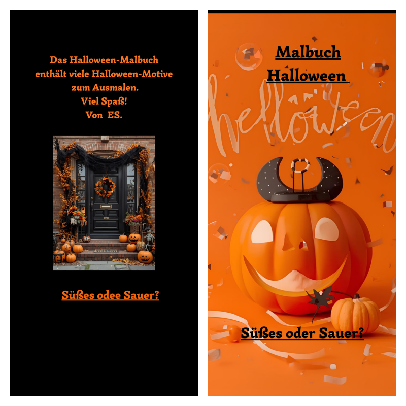 Malbuch Halloween Gruselig