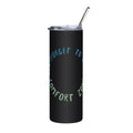Stainless Steel Water Bottle with a Straw Lid   in Farbe weiß und schwarz 22,00€