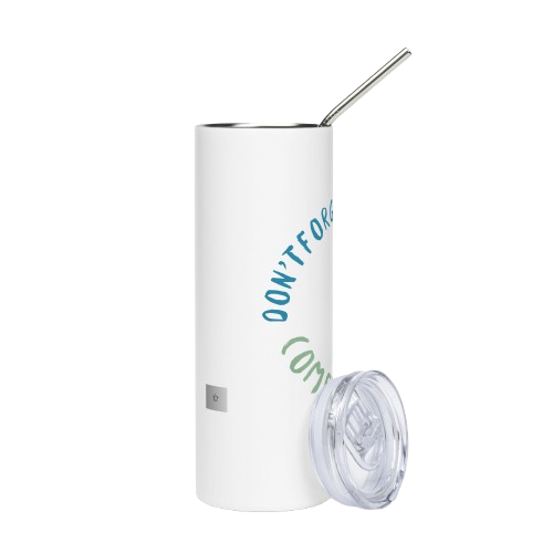 Stainless Steel Water Bottle with a Straw Lid   in Farbe weiß und schwarz 22,00€